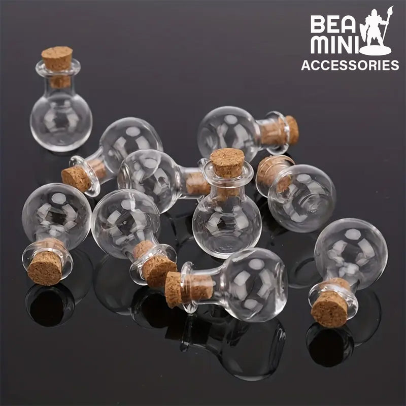 Bea Mini Scenery: Miniature Clear Bottles (Pack of 10)