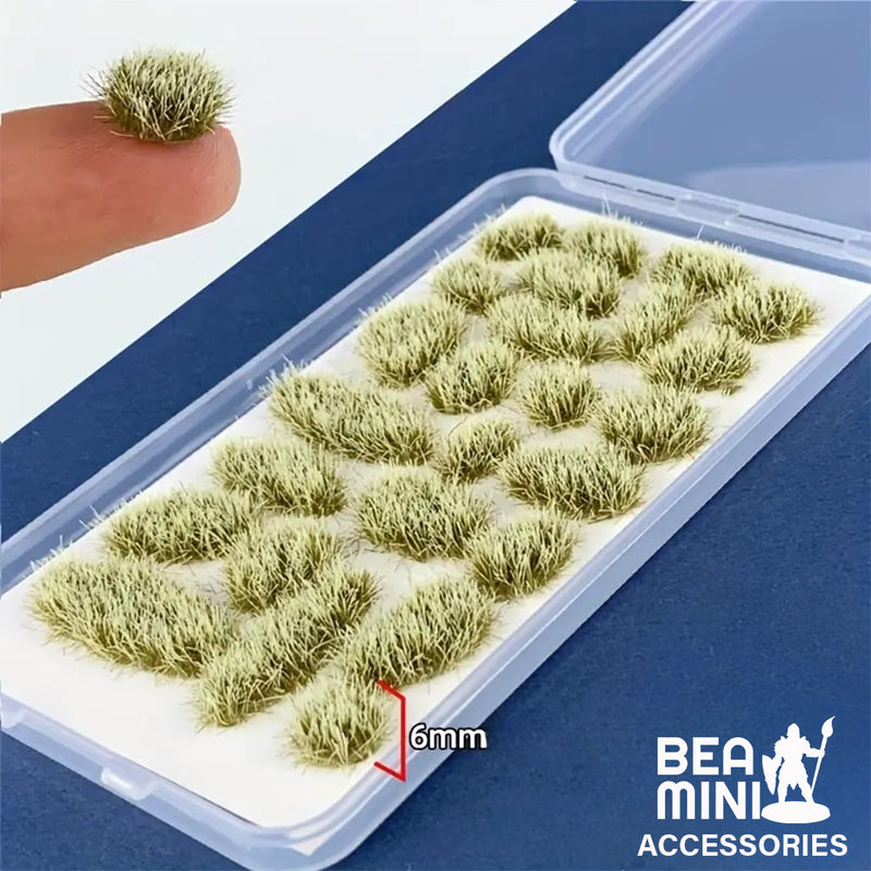 Bea Mini Basing Tufts - Withered White Irregular Shaped Grass 24 Tuft Pack