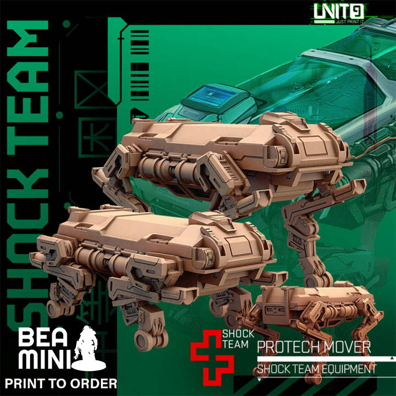 ProTech Mover - Shock Team Equipment | BeaMini Print to Order Miniatures