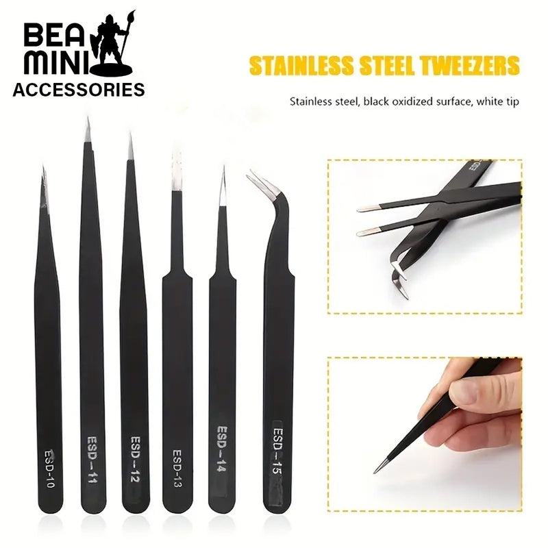 Bea Mini Tools: Tweezers Set (6 Tweezers)