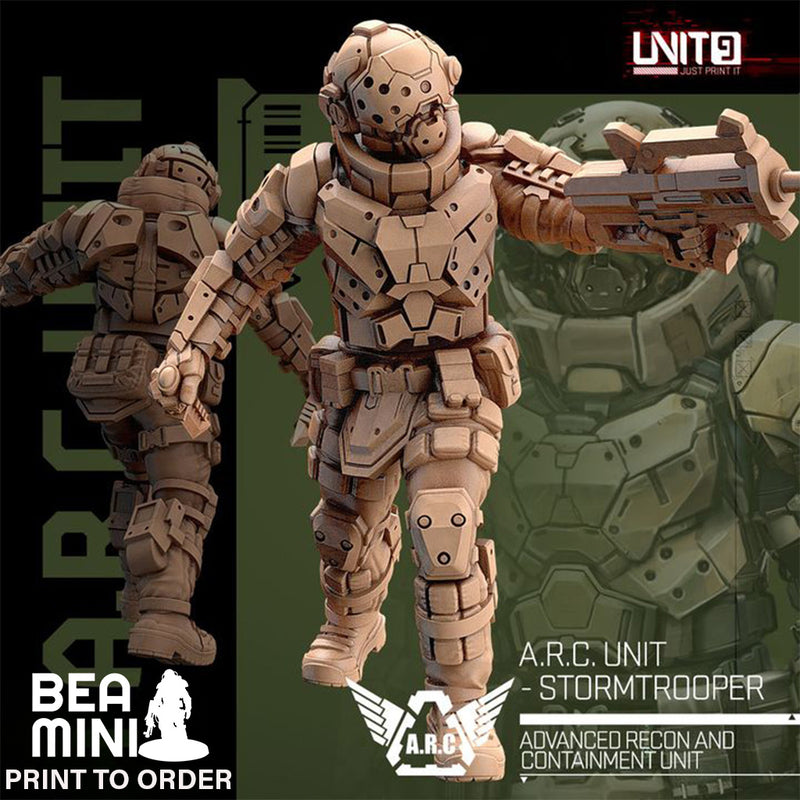 A.R.C. Unit - Stormtrooper 1 | BeaMini Print to Order Miniatures