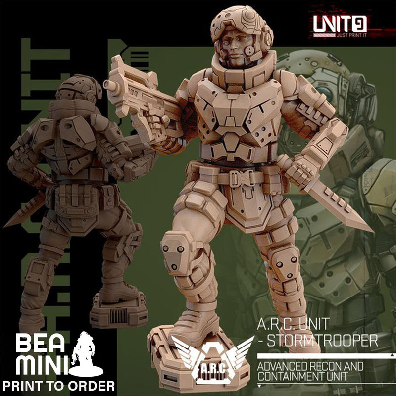 A.R.C. Unit - Stormtrooper 5 | BeaMini Print to Order Miniatures