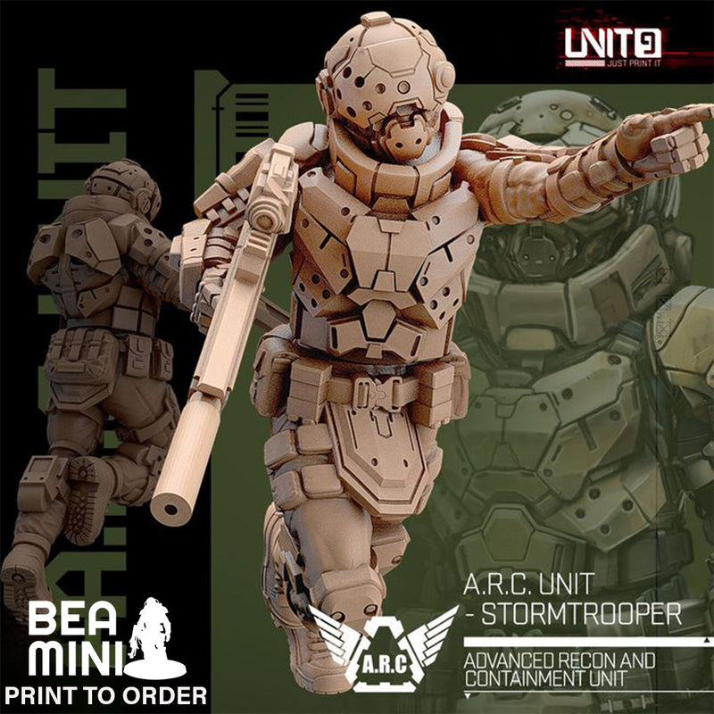 A.R.C. Unit - Stormtrooper 3 | BeaMini Print to Order Miniatures