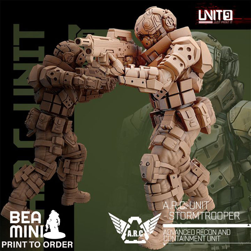 A.R.C. Unit - Stormtrooper 2 | BeaMini Print to Order Miniatures