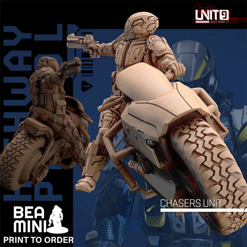 Chaser Unit - Police Highway Patrol | BeaMini Print to Order Miniatures