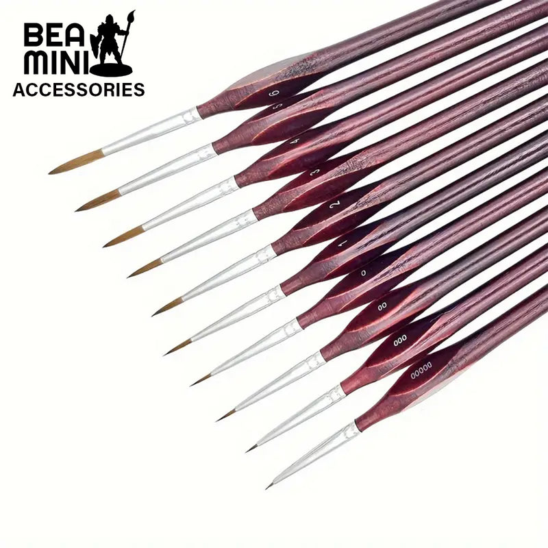 Bea Mini Tools: 10pcs Precision Detail Paint Brush Set