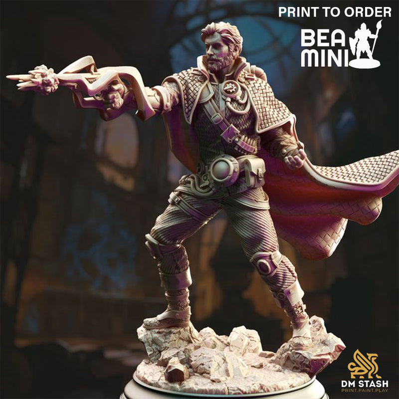 Darian Jaegar - Human Artificer | BeaMini Print to Order Miniature