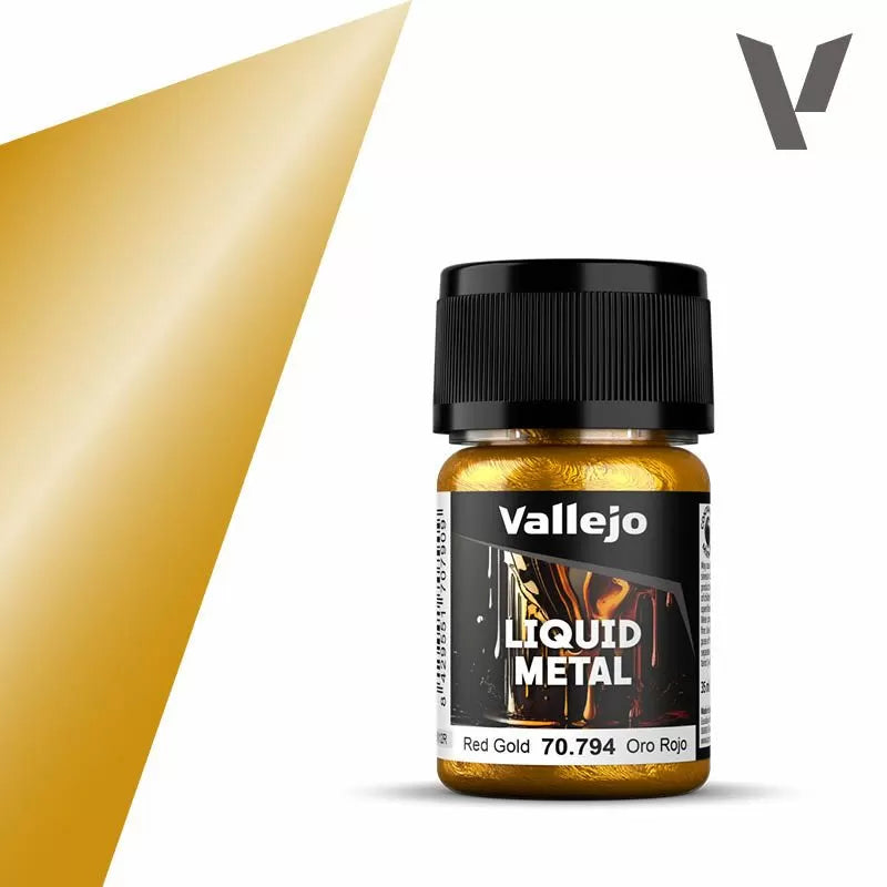 Vallejo Model Colour Liquid Metal - Red Gold (Single Bottle 35ml)