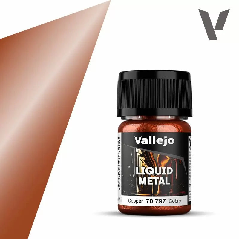 Vallejo Model Colour Liquid Metal - Copper (Single Bottle 35ml)