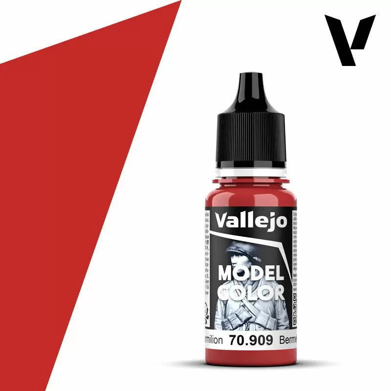 Vallejo - Model Colour - Vermilion (Single Bottle 18ml)