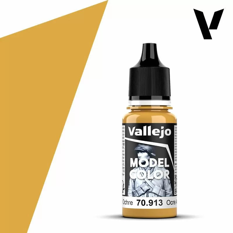 Vallejo - Model Colour - Yellow Ochre (Single Bottle 18ml)