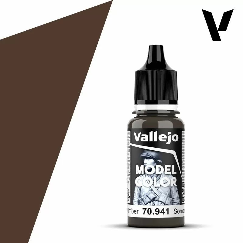 Vallejo Model Colour - Burnt Umber (Single Bottle 18ml)