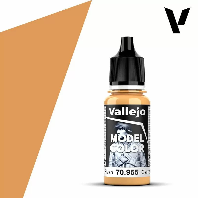 Vallejo Model Colour - Flat Flesh (Single Bottle 18ml)