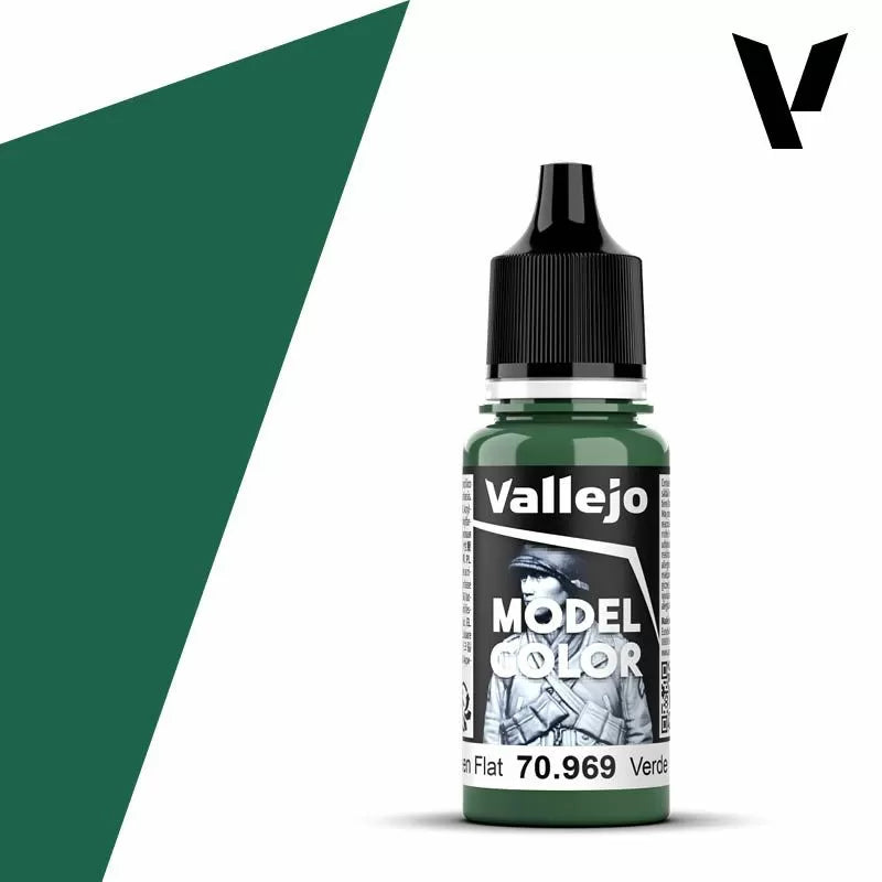 Vallejo Model Colour - Park Green Flat (Single Bottle 18ml)