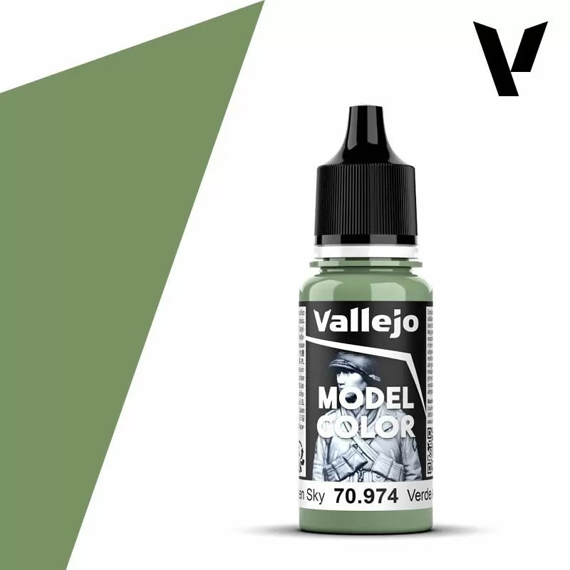 Vallejo Model Colour - Green Sky Paint (Single Bottle 18ml)