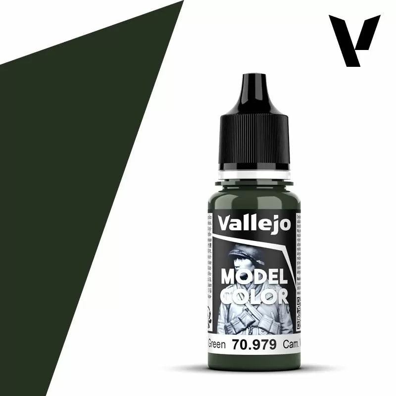 Vallejo Model Colour - Cam. Dark Green (Single Bottle 18ml)