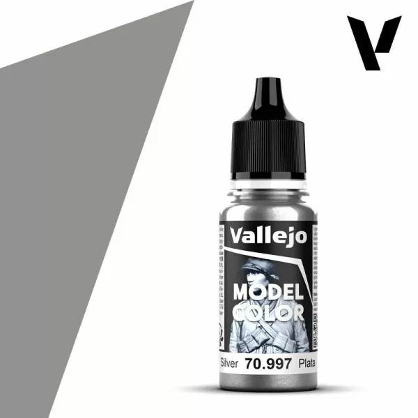 Vallejo - Model Colour - Silver (Single Bottle 18ml)