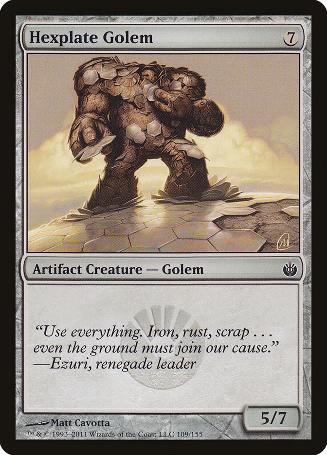 Hexplate Golem [Mirrodin Besieged]