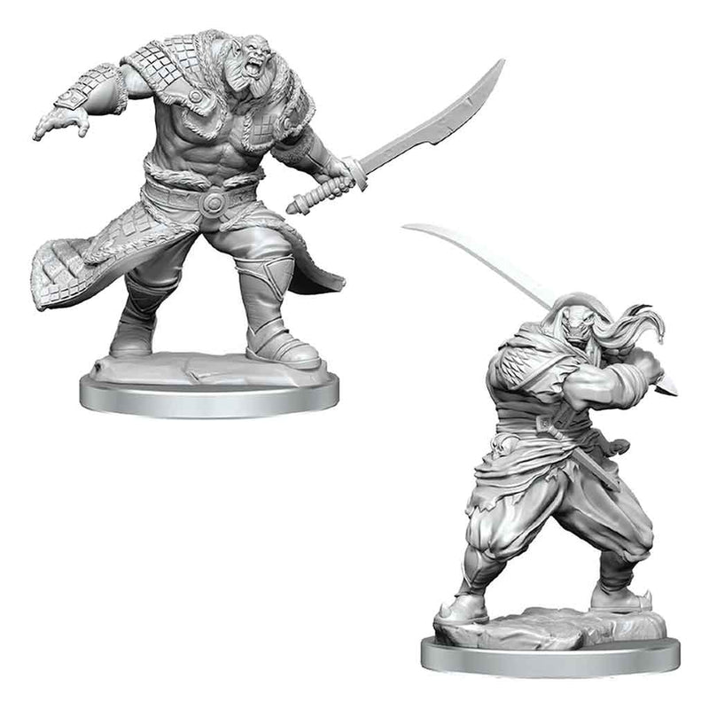 Zurgo Helmsmasher & Unyielding Krumar - Magic the Gathering Unpainted Miniatures