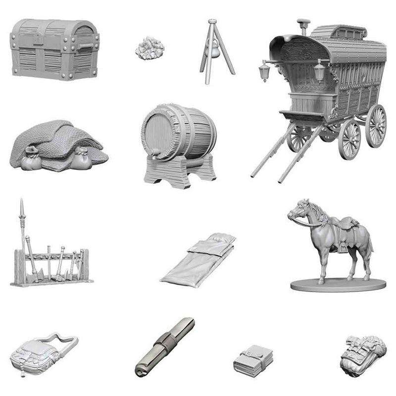 Adventurers Campsite D&D Nolzurs Marvelous Unpainted Miniatures - Bea DnD Games