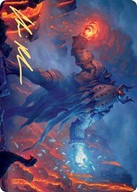 Aegar, the Freezing Flame (Gold-Stamped Signature) [Kaldheim Art Series] - Bea DnD Games