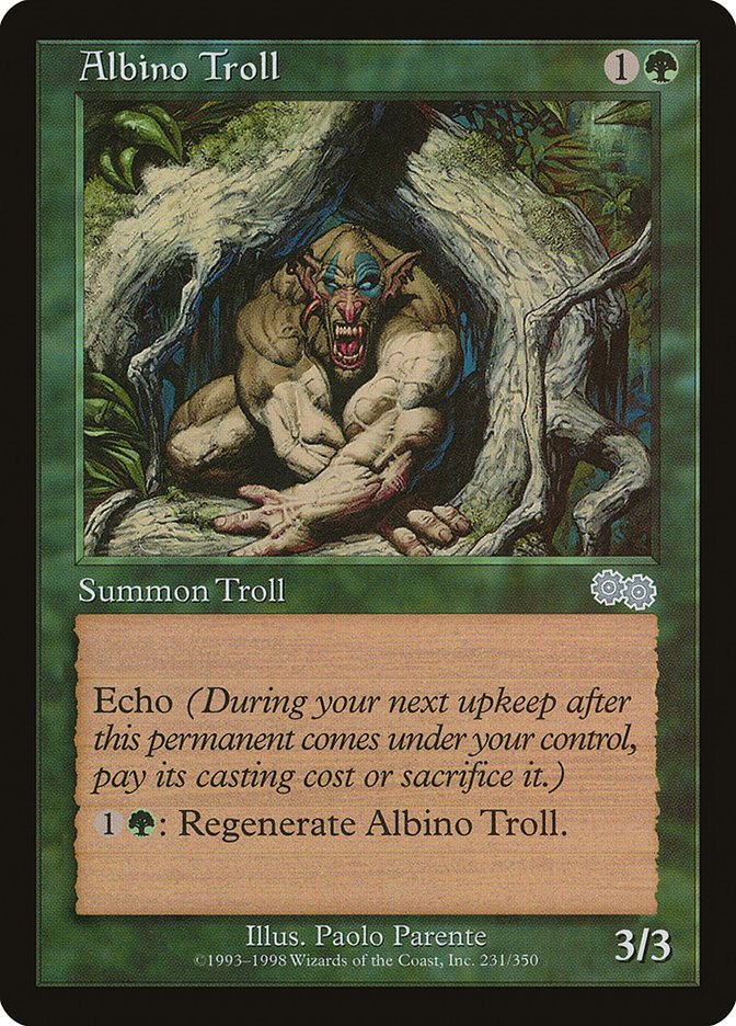 Albino Troll [Urza's Saga] - Bea DnD Games