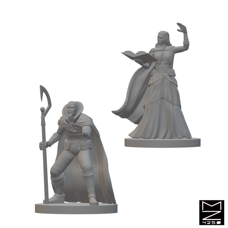 Archmages | BeaMini Unpainted RPG Miniatures - Bea DnD Games