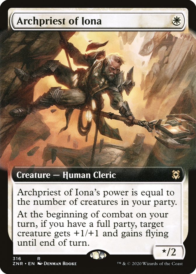 Archpriest of Iona (Extended Art) [Zendikar Rising] - Bea DnD Games