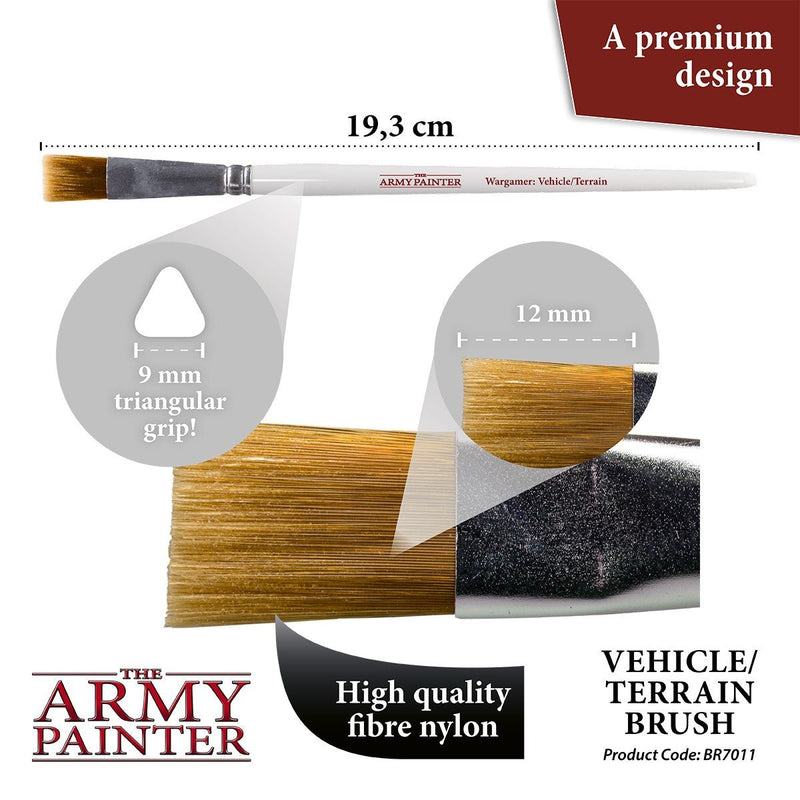 Army Painter Brushes - Wargamer Brush - Vehicle / Terrain - Bea DnD Games