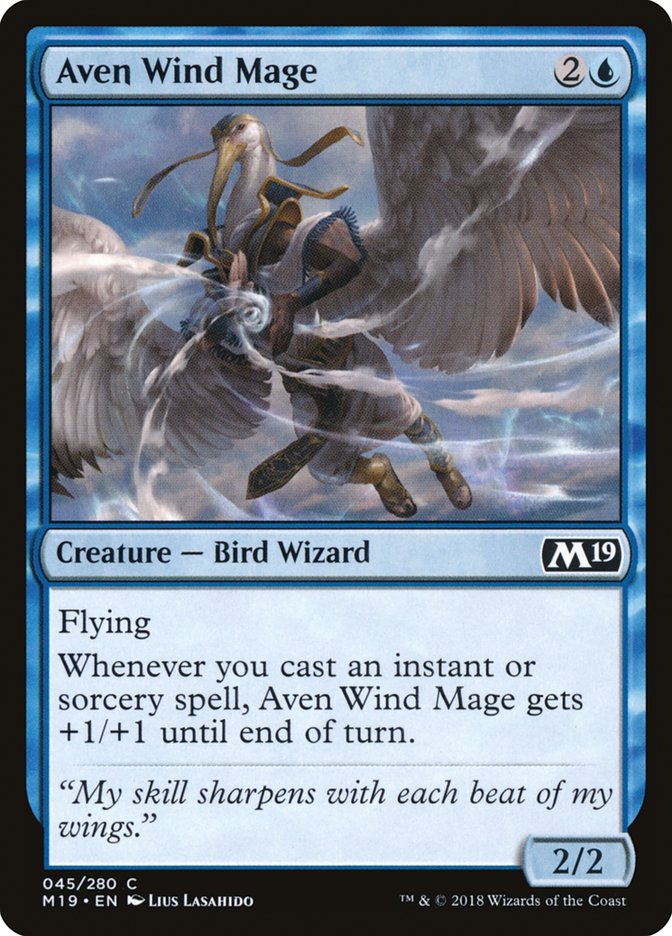 Aven Wind Mage [Core Set 2019] - Bea DnD Games