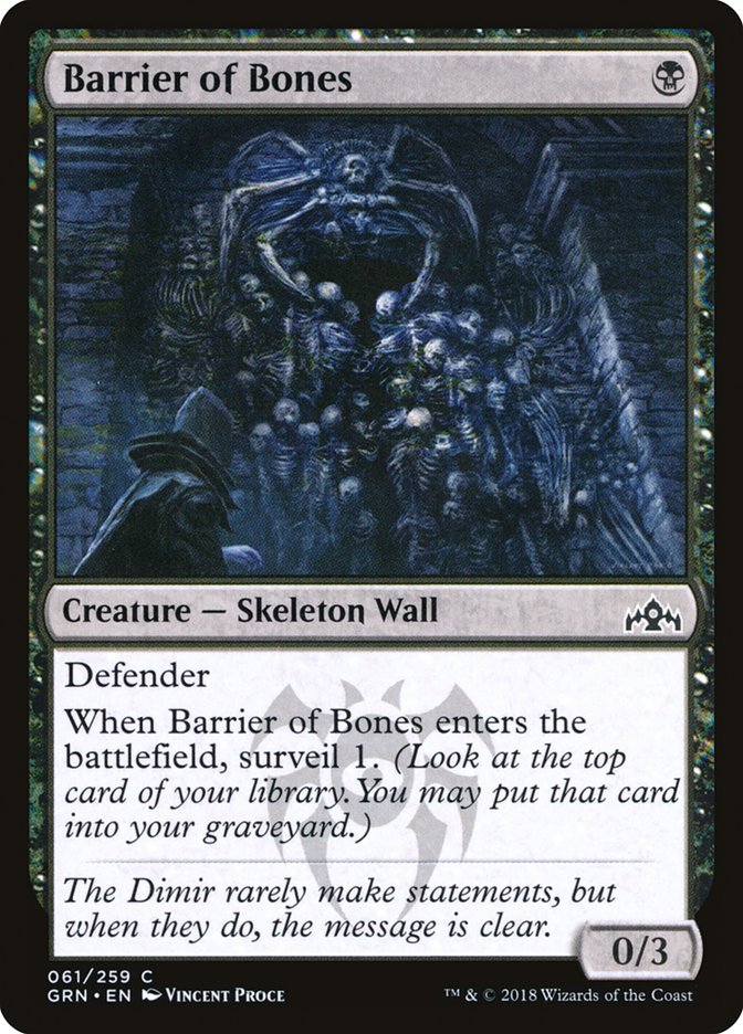 Barrier of Bones [Guilds of Ravnica] - Bea DnD Games