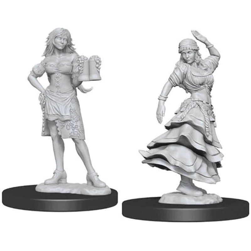 Bartender & Dancing Girl | Deepcuts Unpainted Miniatures - Bea DnD Games