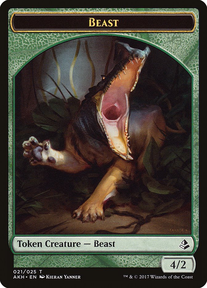 Beast Token [Amonkhet Tokens] - Bea DnD Games