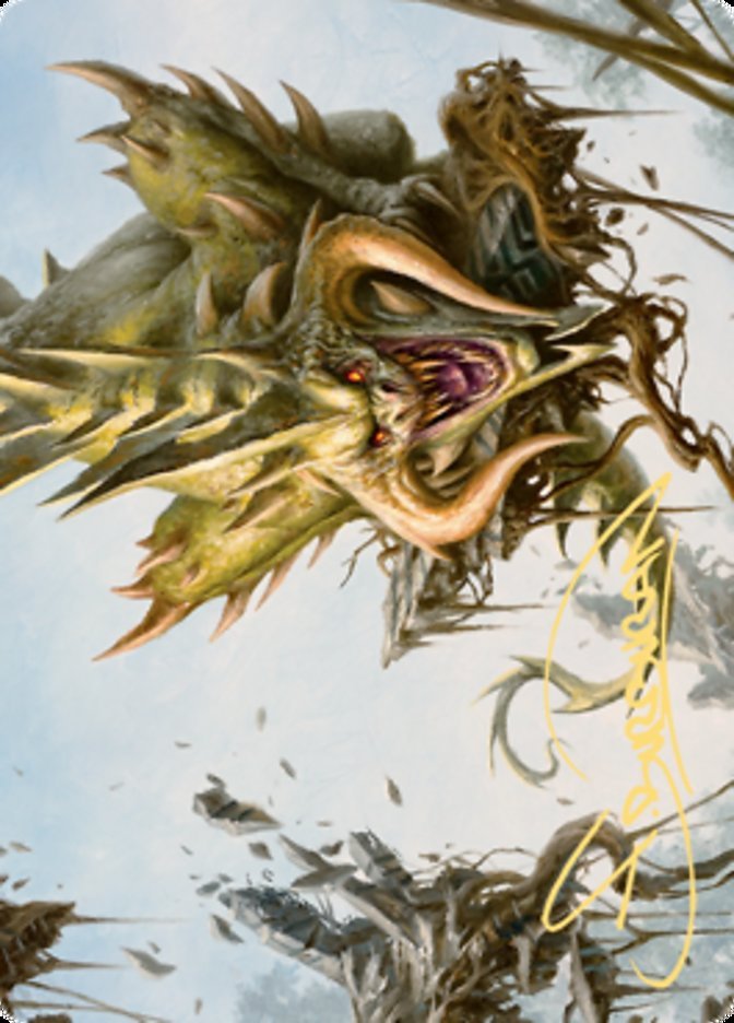 Canopy Baloth Art Card (Gold-Stamped Signature) [Zendikar Rising Art Series] - Bea DnD Games