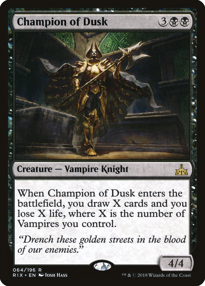 Champion of Dusk [Rivals of Ixalan] - Bea DnD Games