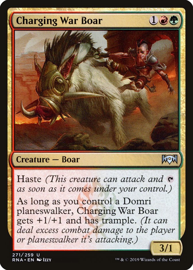 Charging War Boar [Ravnica Allegiance] - Bea DnD Games