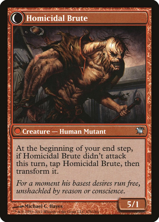 Civilized Scholar // Homicidal Brute [Innistrad] - Bea DnD Games