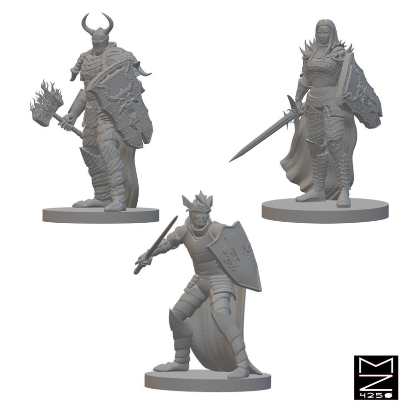 Dark Knights | BeaMini Unpainted RPG Miniatures - Bea DnD Games