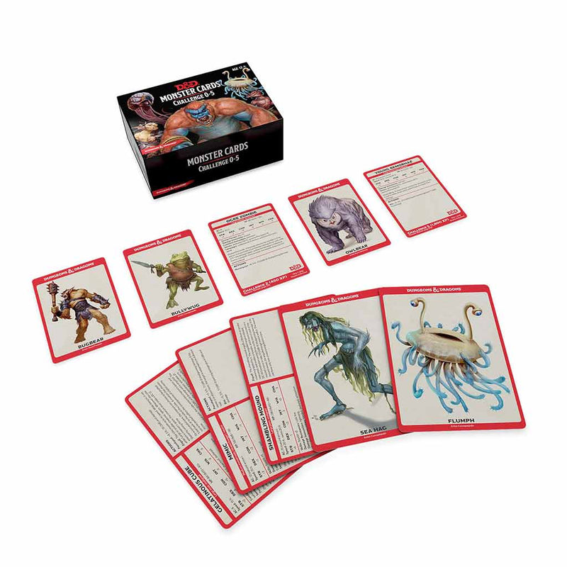 D&D Spellbook Cards Monster Challenge Deck 0-5 (179 cards) - Bea DnD Games