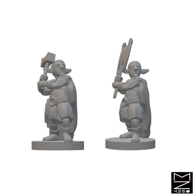 Deep Gnomes | BeaMini Unpainted RPG Miniatures - Bea DnD Games