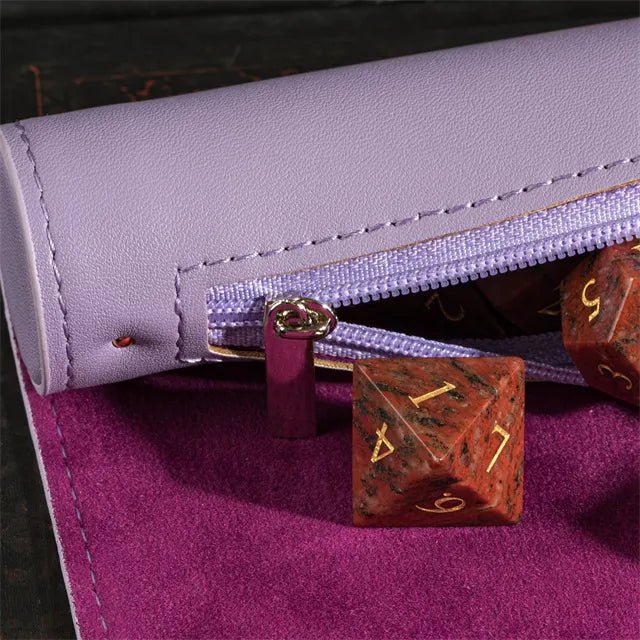 Dice Scroll (Dice Mat & Storage - Purple) - Bea DnD Games