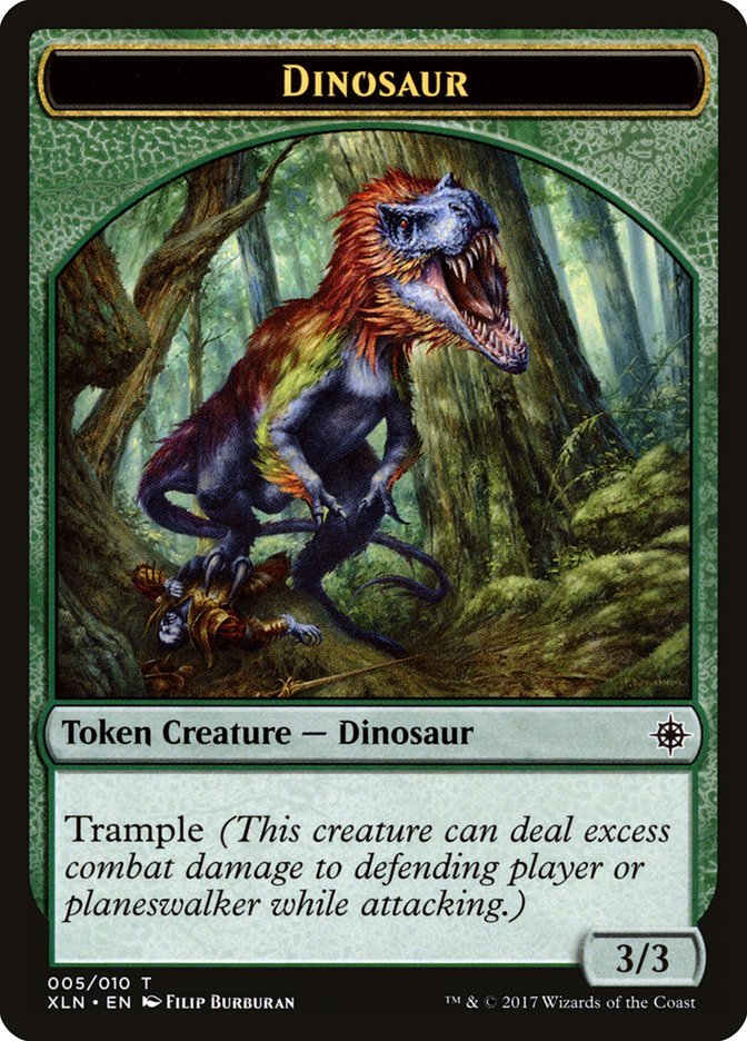 Dinosaur Token [Ixalan Tokens] - Bea DnD Games