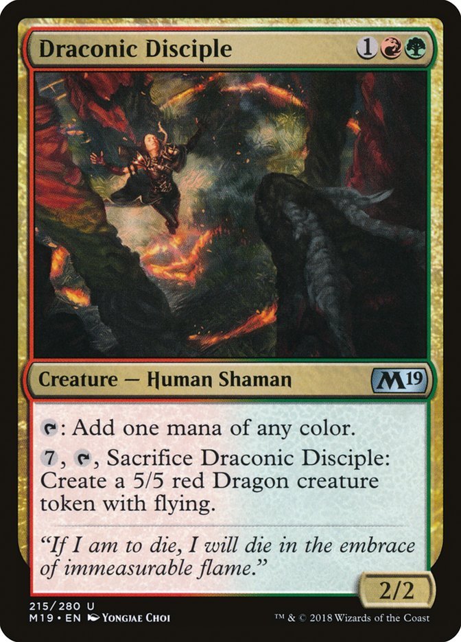 Draconic Disciple [Core Set 2019] - Bea DnD Games