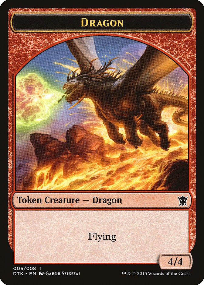 Dragon Token [Dragons of Tarkir Tokens] - Bea DnD Games