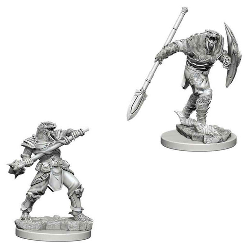 Dragonborn Fighter with Spear Nolzur's Marvelous Unpainted Miniatures - Bea DnD Games