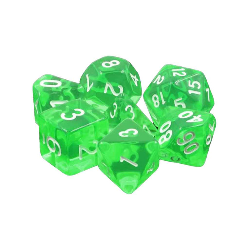 Druidic Power - 7 Piece Polyhedral Dice Set + Dice Bag - Bea DnD Games