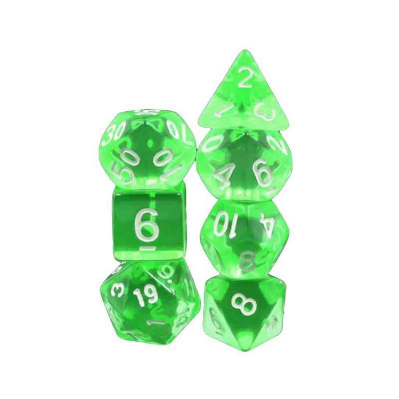 Druidic Power - 7 Piece Polyhedral Dice Set + Dice Bag - Bea DnD Games