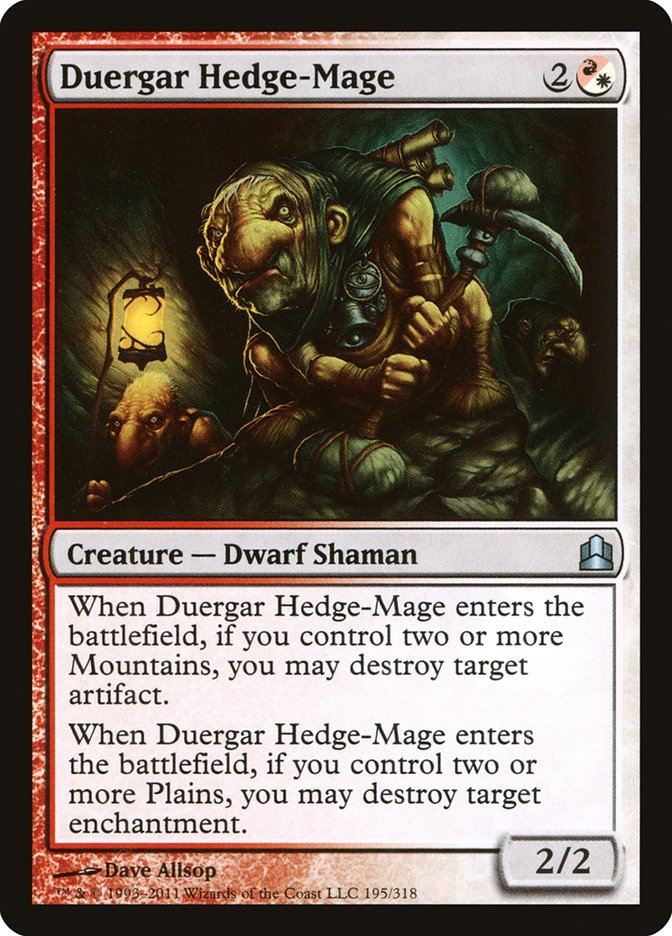 Duergar Hedge-Mage [Commander 2011] - Bea DnD Games