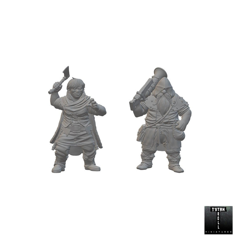 Dwarven Rangers | BeaMini Unpainted RPG Miniatures - Bea DnD Games