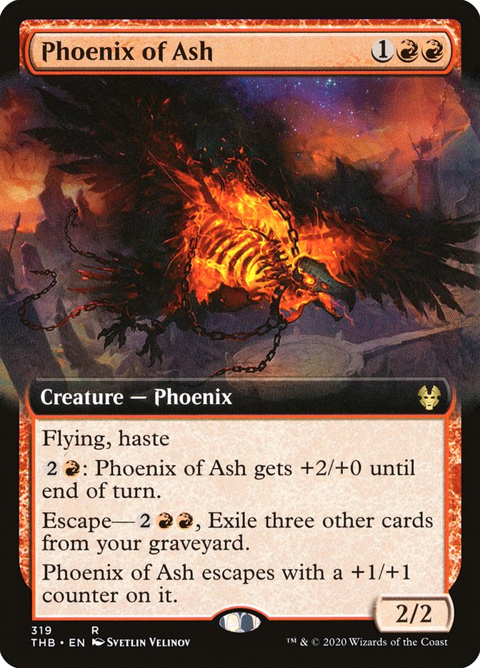 Phoenix of Ash (Extended Art) [Theros Beyond Death]